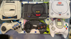 Sega Game Console & Controller Pouch Bags 6 Piece Set (In Stock)