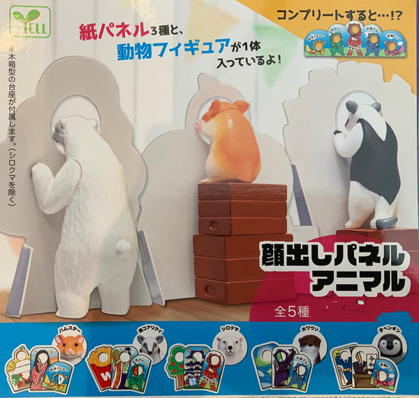 Animals Behind Graphic Paper Board Mini Figure 5 Pieces Set (In-stock)