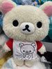 Rilakkuma Furry Plush with T-Shirt White (In-stock)