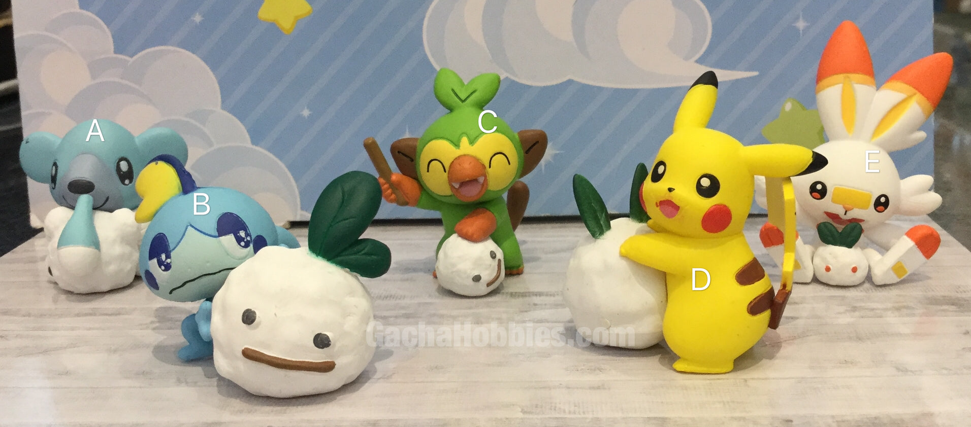 Pokemon Yuki-Asobi Daisakusen Figure 5 Pieces Set (In-stock