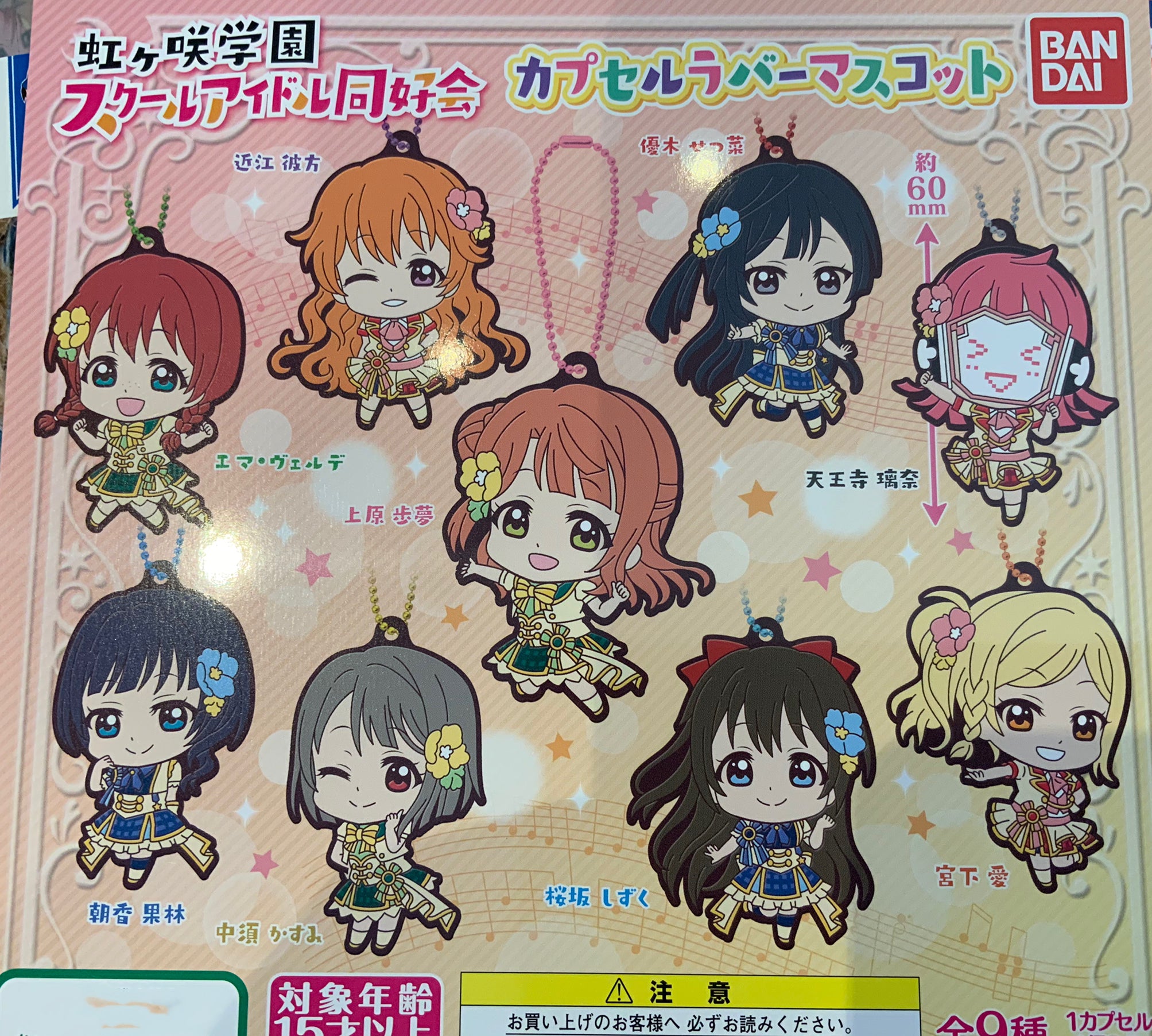 Love Live Perfect Dream Project Characters Rubber Keychain 9