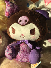 FuRyu Sanrio Character Kuromi Flower Pattern Small Plush (In-stock)