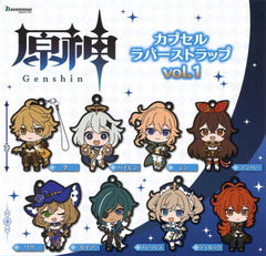 Genshin Impact Character Rubber Keychain Vol.1 8 Pieces Set (In-stock)