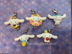 Sanrio Character Cinnamoroll Flower Series Keychain 5 Pieces Set (In-stock)