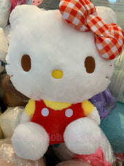 Sanrio Hello Kitty Red Checkered Pattern Giant Plush (In-stock)