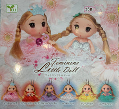 Feminine Little Doll Keychain 6 Pieces Set (In-stock)