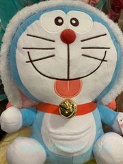 Doraemon with Furry Pink Hat Plush (In-stock)
