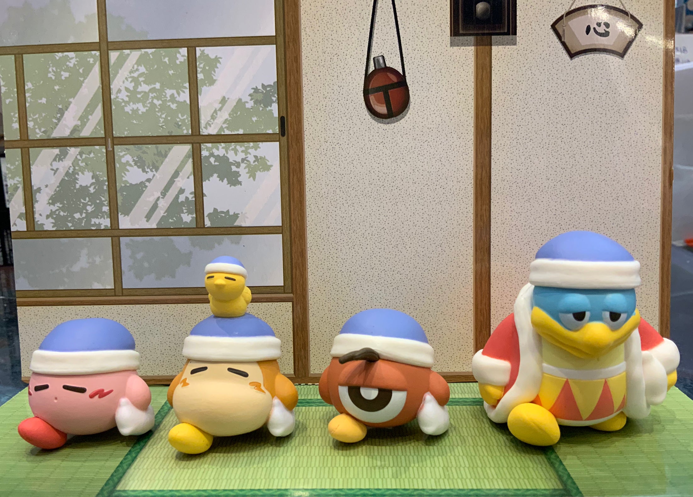 Pupupu Friends Kirby Sleepy Figure 4 Pieces Set (In-stock