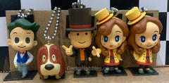 Layton's Mystery Journey Figure Keychain 5 Pieces Set (In-stock)