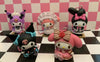 Sanrio Kuromi & My Melody Lolita Fashion Figure Keychain 5 Pieces Set (In-stock)