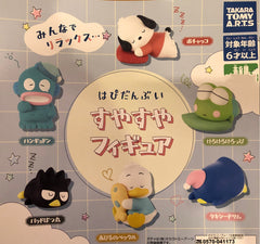 Sanrio Characters Team Blue Sleeping Figure 6 Pieces Set (In-stock)