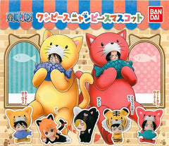 One Piece Character Cat Mini Figure 5 Pieces Set (In-stock)