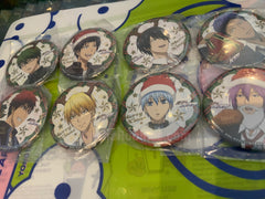Kuroko no Basketball Christmas Time Badge Pin 8 Pieces Set (In-stock)