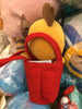 Sanrio Latte Tenorikuma Bear in Red Tote Bag Small Plush (In-stock)