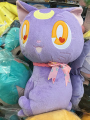 Sailor Moon Light Purple Luna Cat Sitting Medium Plush (In-stock)