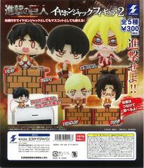 Attack on Titan Character Earplug Figure Vol.2 5 Pieces Set (In-stock)