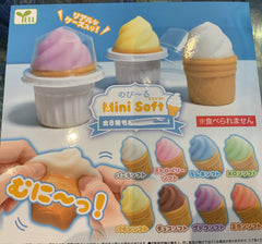 Mini Soft Ice Cream Cone Mochi Squishy 8 Pieces Set (In-stock)