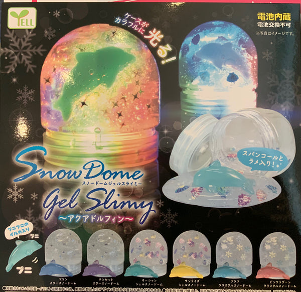 LED Snow Dome Slimy Gel 6 Pieces Set (In-stock)