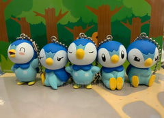 Pokemon Piplup Collection Figure Keychain 5 Pieces Set (In-stock)