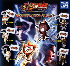 Street Fighter x Tekken Toro Kuro Cat Mascot Figure Keychain 6 Pieces Set (In-stock)