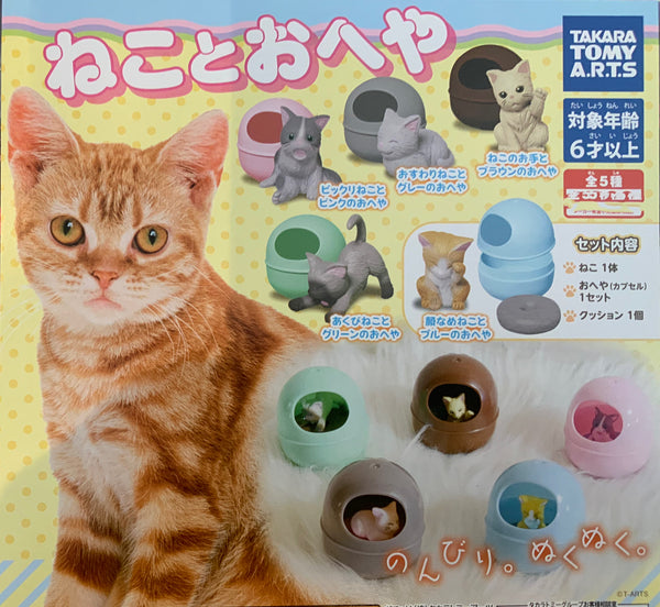 Cat and Resting Case Mini Figure 5 Pieces Set (In-stock)