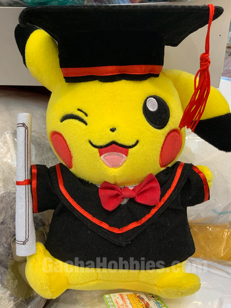 Graduation Pikachu Wink Plush (In-stock)