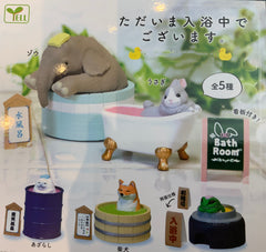 Animal Bath Room Mini Figure 5 Pieces Set (In-stock)