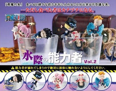 One Piece Mizu Mizu no Mi Character Cup Hanger Figure Vol.2 5 Pieces Set (In-stock)