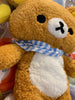 Rilakkuma Blue and White Scarf Medium Plush (In-stock)