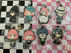 Spy x Family Character Rubber Keychain 8 Pieces Set (In-stock)