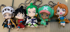 One Piece Wano Country Mini Figure Keychain 5 Pieces Set (In-stock)