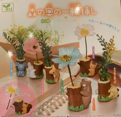 Animals with Artificial Flower Figure 6 Pieces Set (In-stock)