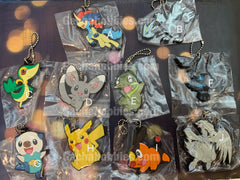 Pokemon Character Flat Rubber Keychain Vol.12 10 Pieces Set (In-stock)