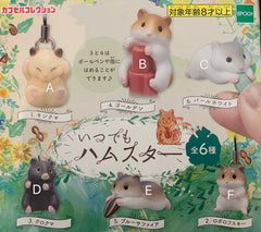 Chibi Hamster Figure Keychain 6 Pieces Set (In-stock)