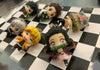 Kimetsu no Yaiba Demon Slayer Character Swing Head Figure Keychain 6 Pieces Set (In-stock)