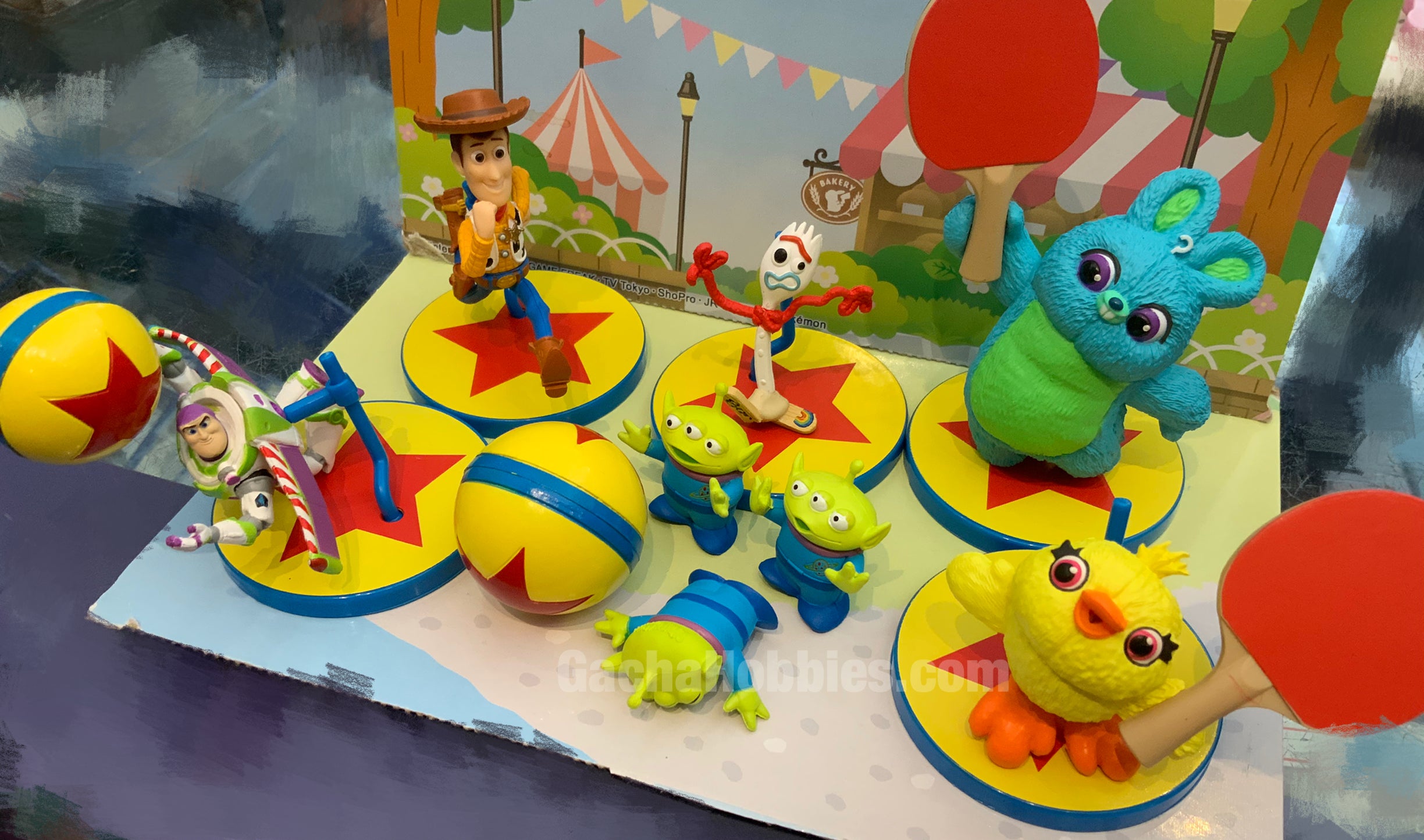 Lot Miniatures Toy Story Capsule - TakaraTomyArts - 4 Types Différents - Japon