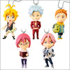 The Seven Deadly Sins Character Keychain Set (In-stock)