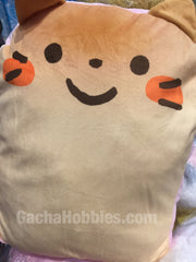 Cat Face Toast Cushion (In-stock)