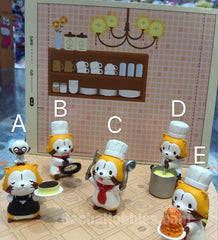 Gacha Cooking Racoon Keychain Set 5 Pieces (In-stock)