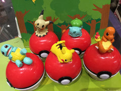 Pokemon Figures Sitting on Pokeball (In stock now)