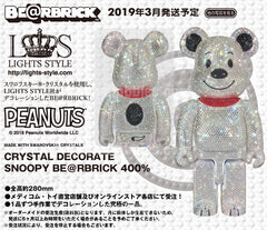 BE@RBRICK SNOOPY CRYSTAL DECORATE 400% Limited (Pre-order)