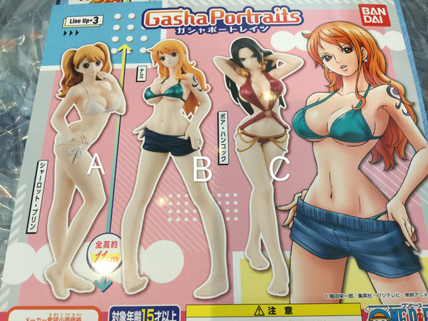 One Piece Girls Gasha Portraits 3 Pieces Set (In-stock)