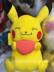 Pokemon Pikachu Holding a Heart Plush (In-stock)