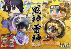 Petit Chara Land NARUTO Shippuden Fuujin Naruto Uzumaki & Raijin Sasuke Uchiha Set Limited (Pre-order)