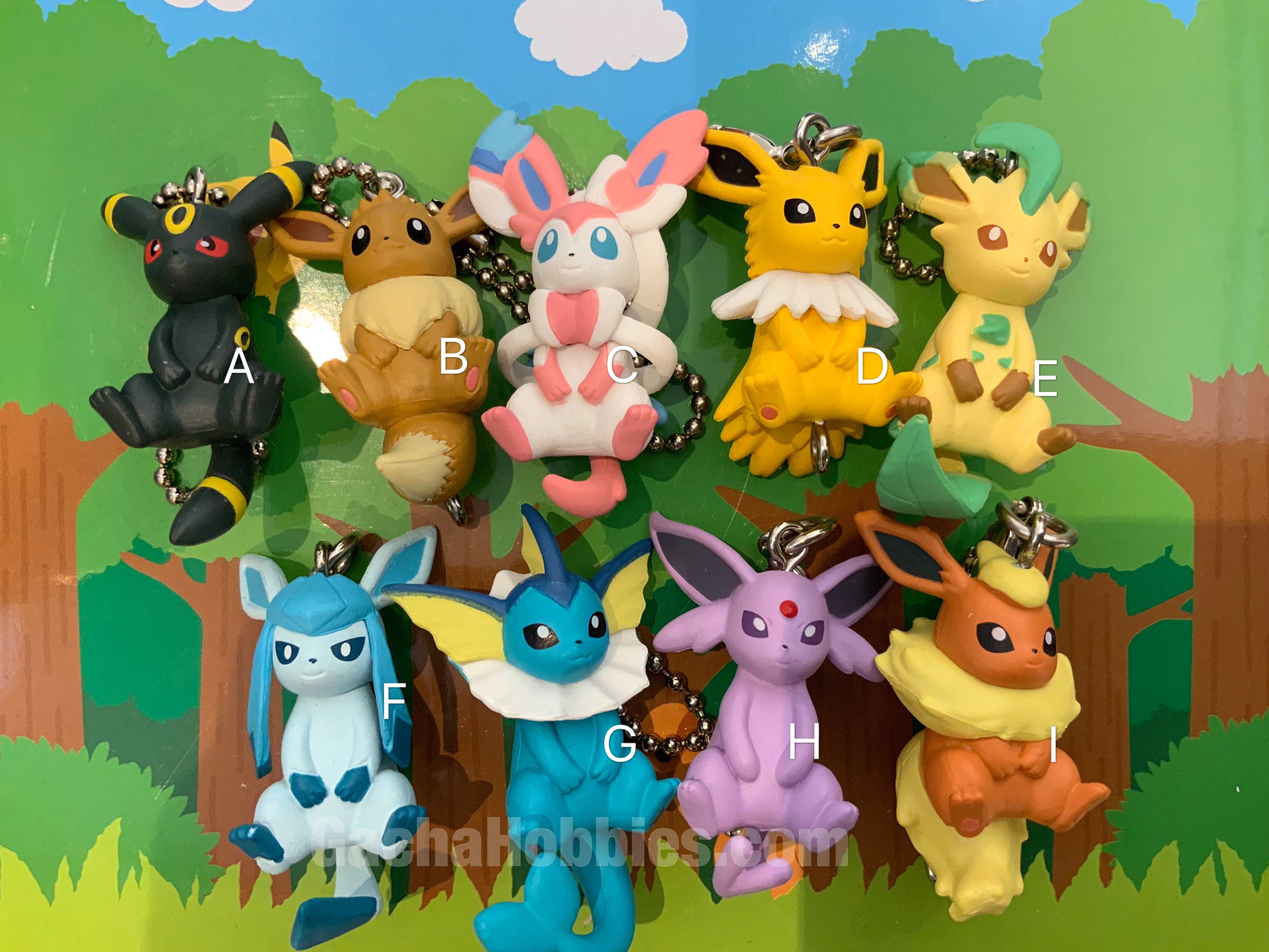 Pokemon Eevee Evolutions Figure Keychain 9 Pieces Set (In-stock) – Gacha  Hobbies